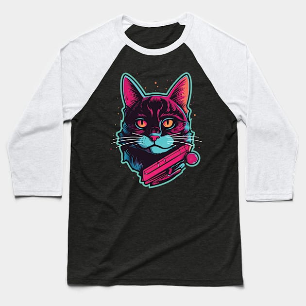 Kitty Chronicles 2 Baseball T-Shirt by Catsy Dad